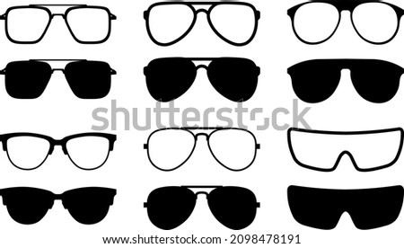Symmetrical set of glasses and sunglasses 6