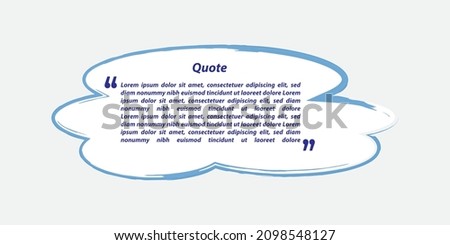 vector illustration for quotes templates