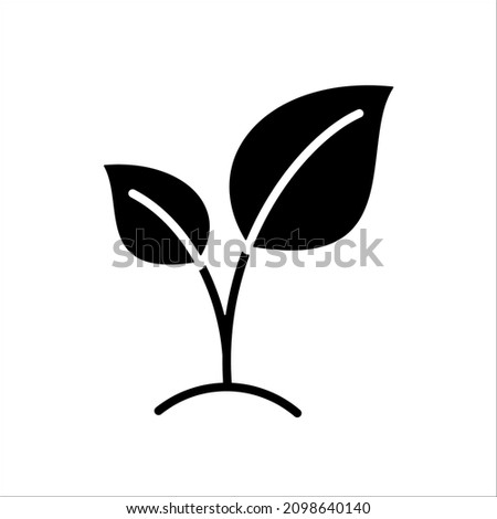 leaf nature icons symbol vector elements for infographic web