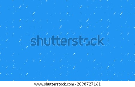 Seamless background pattern of evenly spaced white kitchen knife symbols of different sizes and opacity.  illustration on blue background with stars