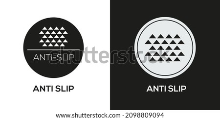 Creative (Anti slip) Icon ,Vector sign. Royalty-Free Stock Photo #2098809094