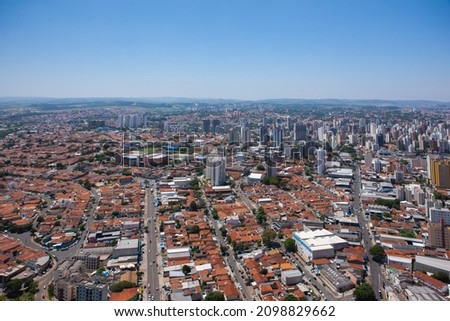 Aerial photo of Campinas city, Sao Paulo, Brazil