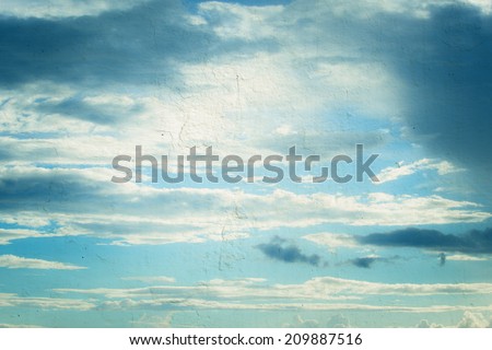 Abstract sky texture on wall  background