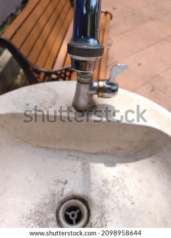a sink built to make it easier for visitors to wash their hands