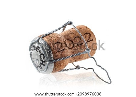2022 - New year with champagne cork