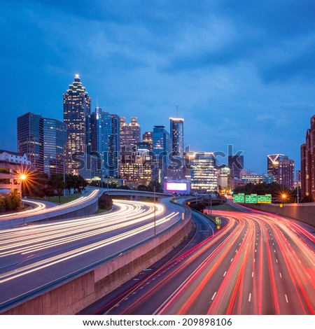 Skyline of Downtown Atlanta, Georgia, USA 