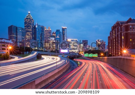 Skyline of Downtown Atlanta, Georgia, USA 