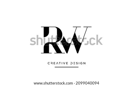 RW-MONOGRAM Stock Vector Images - Avopix.com