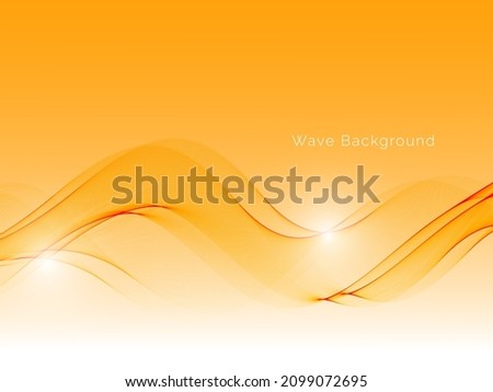 Modern orange wave background illustration pattern vector design 