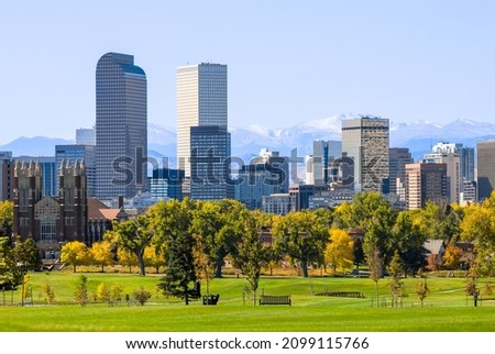Denver Colorado. Mile High City. Rocky Mountains.