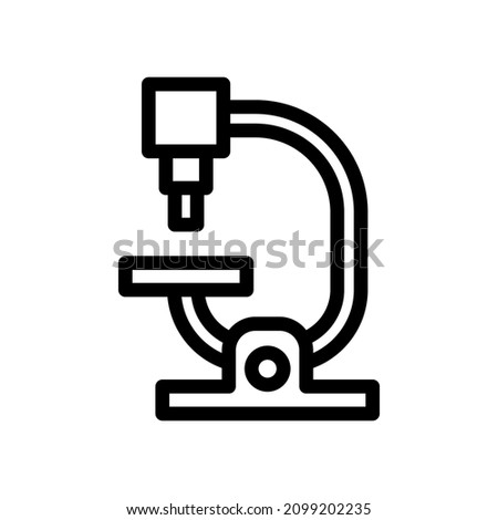 microscope icon illustration vector graphic
