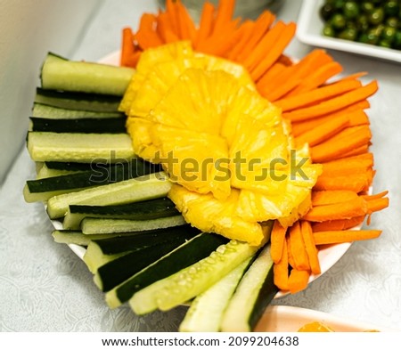 Carrot Pineapple mixed vegetable salad