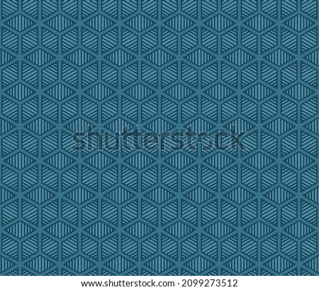 BLUE VECTOR SEAMLESS BACKGROUND WITH DIAMONDS