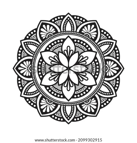 Vector Indian mandala pattern vintage decorative elements Islamic Mandala in ethnic style, Luxury Mandala pattern 