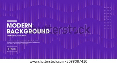 Minimal geometric banner with gradient lines. Vector presentation template.