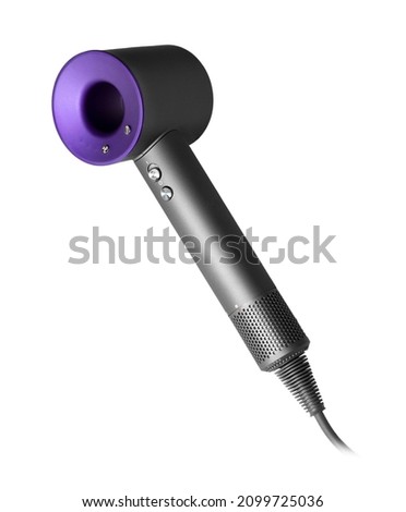 Hair dryer isolated on white background. Royalty-Free Stock Photo #2099725036
