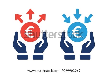 Pay and earning money icon vector illustration