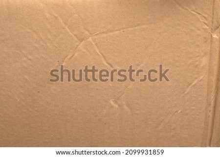 close-up and detail of a cardboard surface