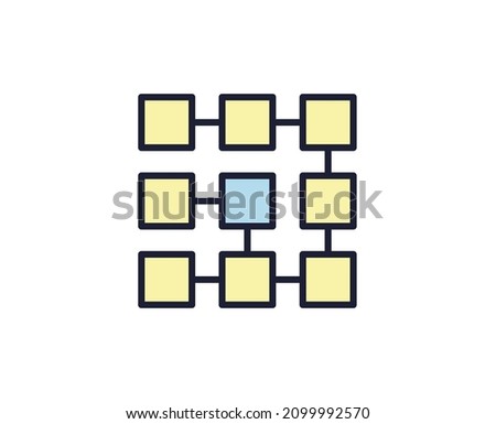 Algorithm premium line icon. Simple high quality pictogram. Modern outline style icons. Stroke vector illustration on a white background. 