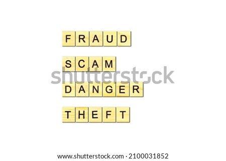 Abbreviations FSDT- phrase from wooden blocks with letters, meaningful statements concept, word from wooden blocks with letters, FSDT concept, on white background.