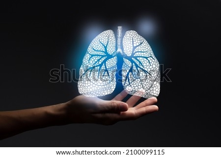 Pulmonologist doctor, Human  respiratory system  issues. Medical technologies concept. Pulmonology. Royalty-Free Stock Photo #2100099115