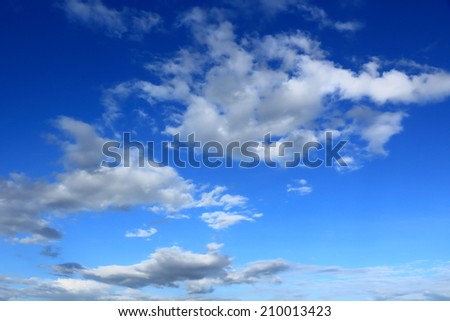 Blue Sky with Clouds.