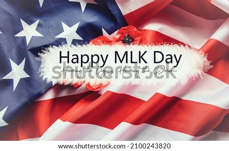 national federal holiday in USA MLK background