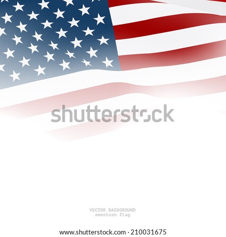 American flag for decorative.Vector background