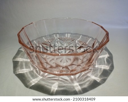 Photo of a glass or clear bowl 
