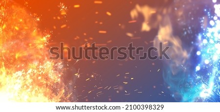 Battlefield, smokes and disaster scenario background Royalty-Free Stock Photo #2100398329