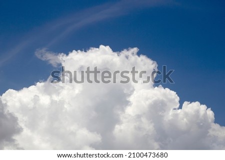 blue sky background with natural clouds