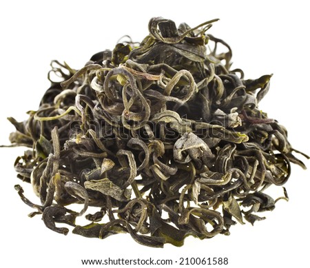  Wild Tree Purpla Tea ,Yunnan , YE Sheng Cha ,  isolated on white background