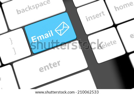 Computer keyboard with e-mail key