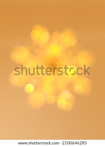 Bright Orange Circle Bokeh Background. isolated selcted focus