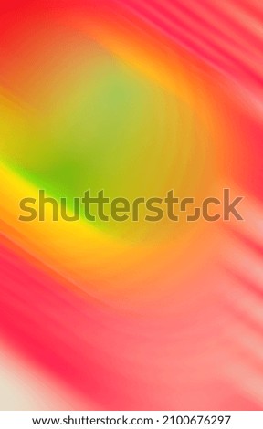 Vertical motion blurred abstract image of red, yellow, green color. Banner for advertising text. 
