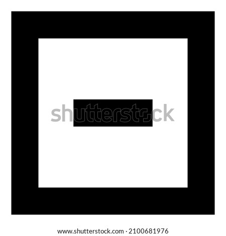 Square Corner Geometry Flat Icon Isolated On White Background