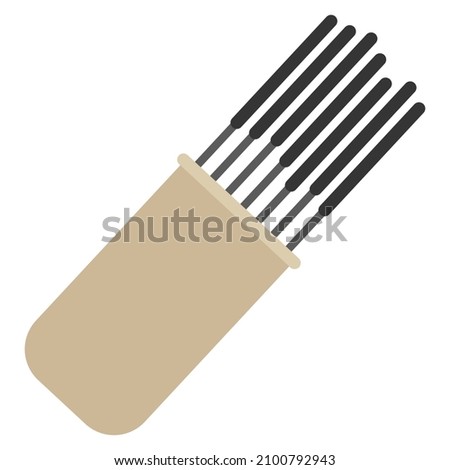 welding rods flat clipart vector illustration