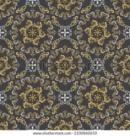 Luxury Golden Ornamental seamless pattern