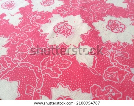 batik background with floral motif