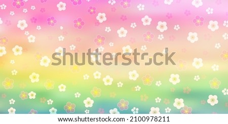 Plum Japanese pattern spring background