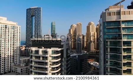 views of dubai beautiful skyscrapers city view