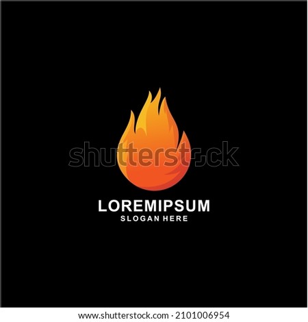 Fire flame blazing  logo design