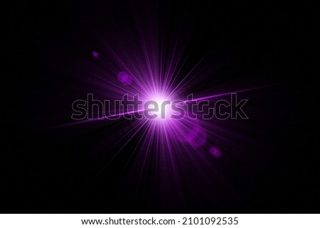 Realistic Colorful lens flare with abstract lens lights collection