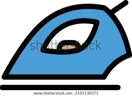 Iron Vector illustration on a transparent background.Premium quality symmbols.Stroke vector icon for concept and graphic design. 