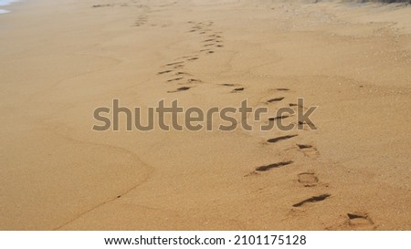 beach sand and foot path brown sand