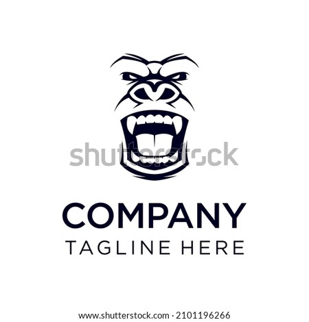 gorilla graphic vector illustration logo