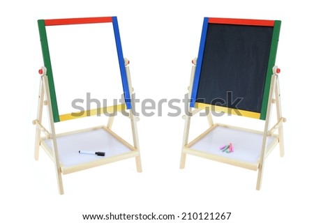 A childs play board isolated on a white background