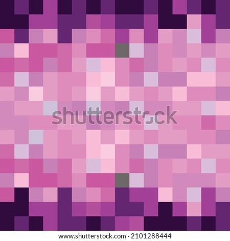Cute pixel art background. Abstract background of pink block art. Seamless mosaic pattern.
