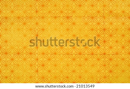 Yellow folded and damaged grunge background