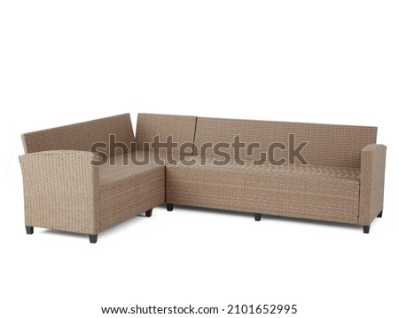 Outdoor furniture isolated on white background
